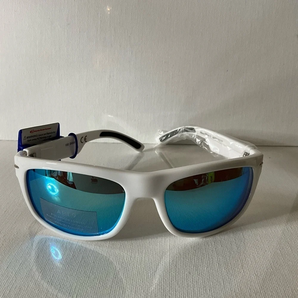 Apt. 9 White Sunglasses with Blue Lenses